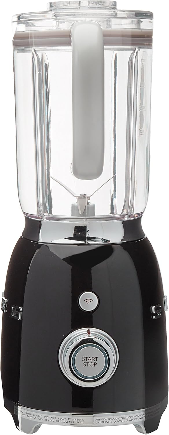 Smeg BLF01BLUS 50's Retro Style Aesthetic Blender (600 W Motor), Black