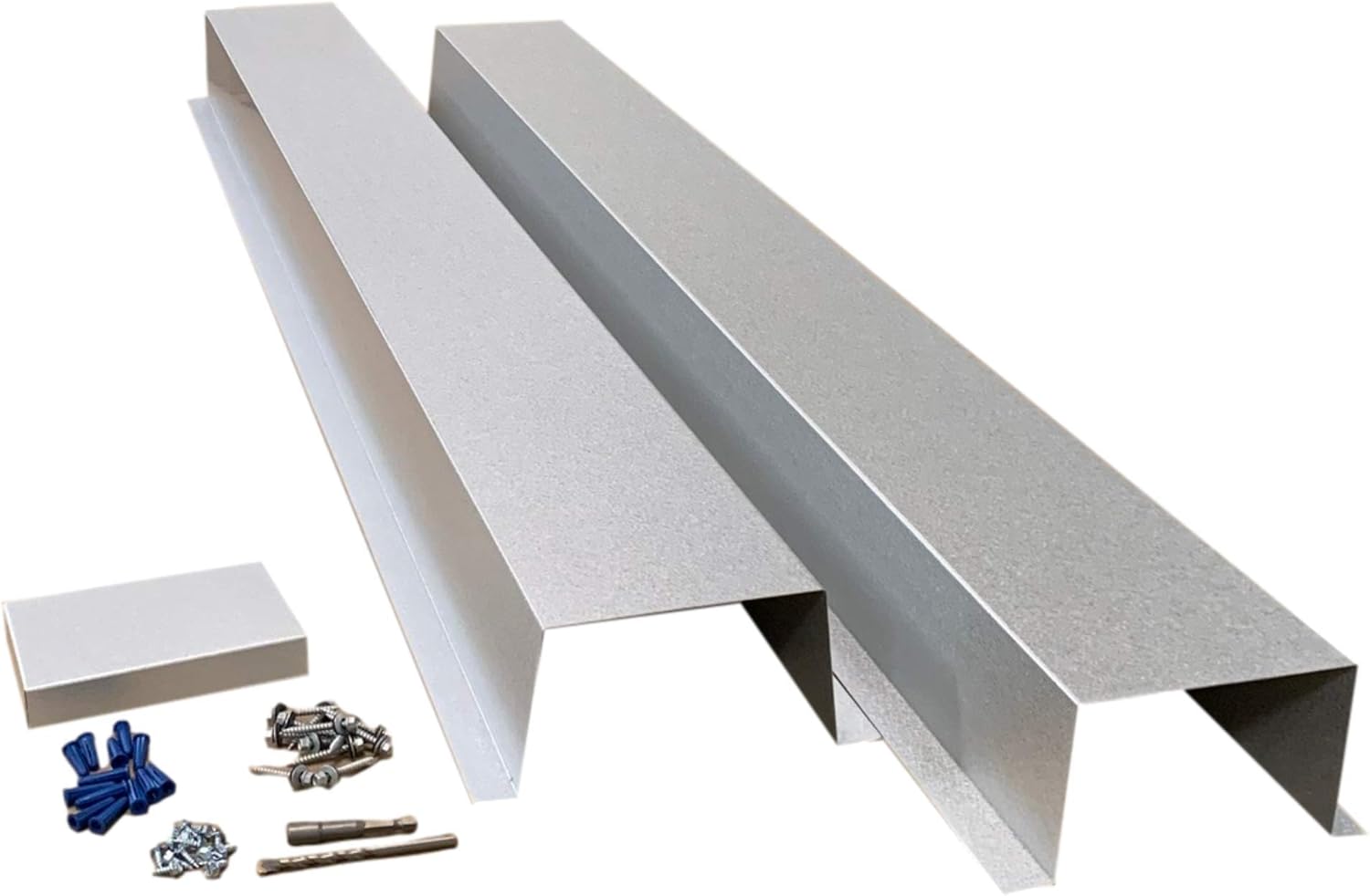 EAGLE 1 Metal Line Set Cover Kit for Mini Split and Central Air Conditioner & Heat Pump (Multiple Sizes and Colors) (4x4, Galvalume)