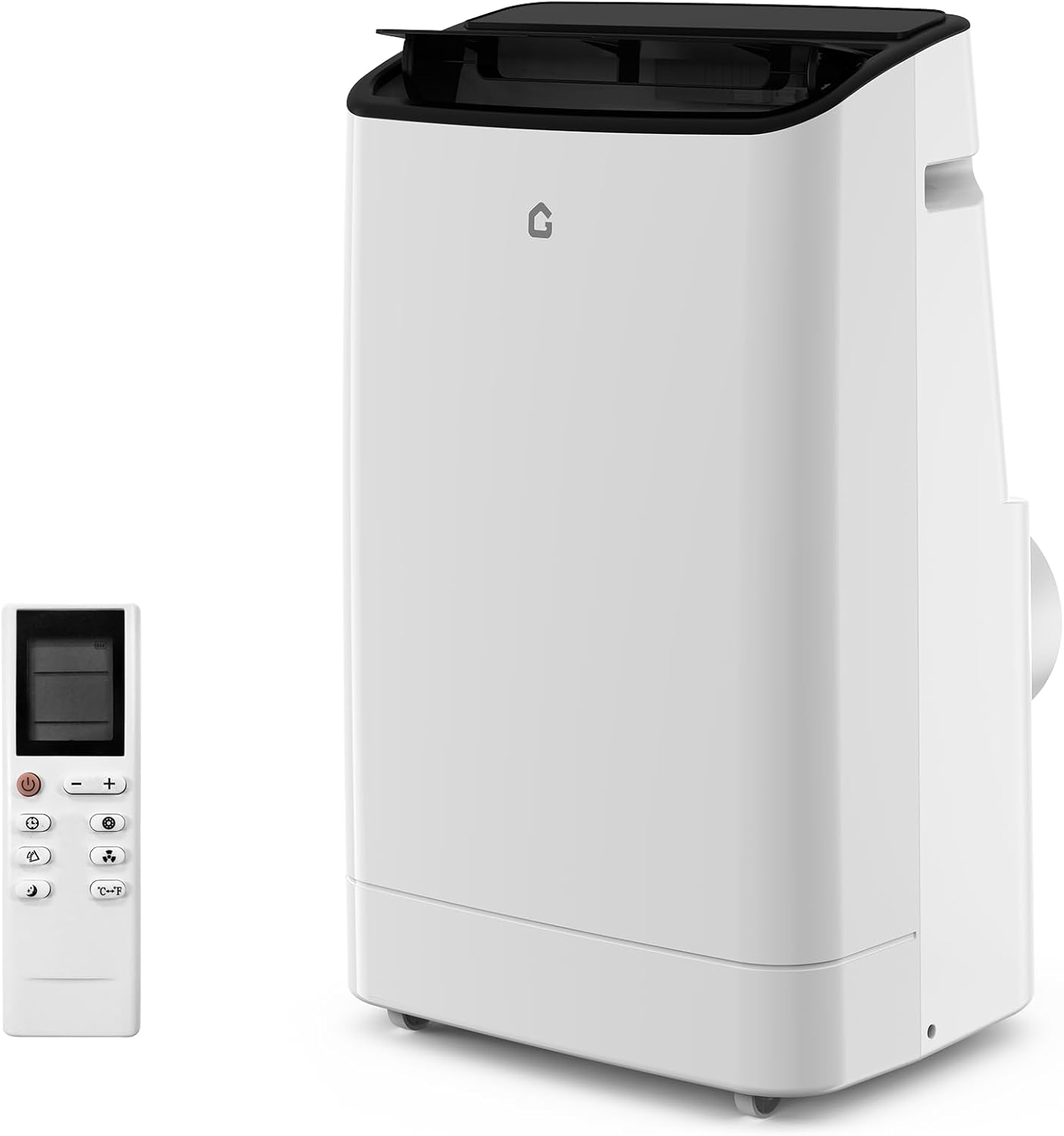 GarveeHome 14,000 BTUs Portable Air Conditioners Cool Up to 750 Sq.Ft, Quiet Portable AC Unit with Remote Control/LED Display/Installation Kits, 24h Timer with Fan & Dehumidifier for Home, Office