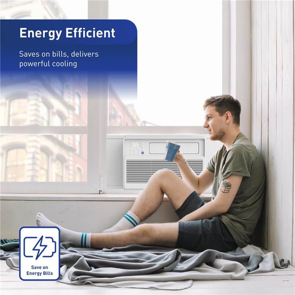 Friedrich CCV08A10A 8000 BTU Smart Window Air Conditioner Chill Premier Inverter Series, 194 CFM, 3 Cooling Speed, 115 Volts, Corrosion Protection, Wi-Fi Enabled in White