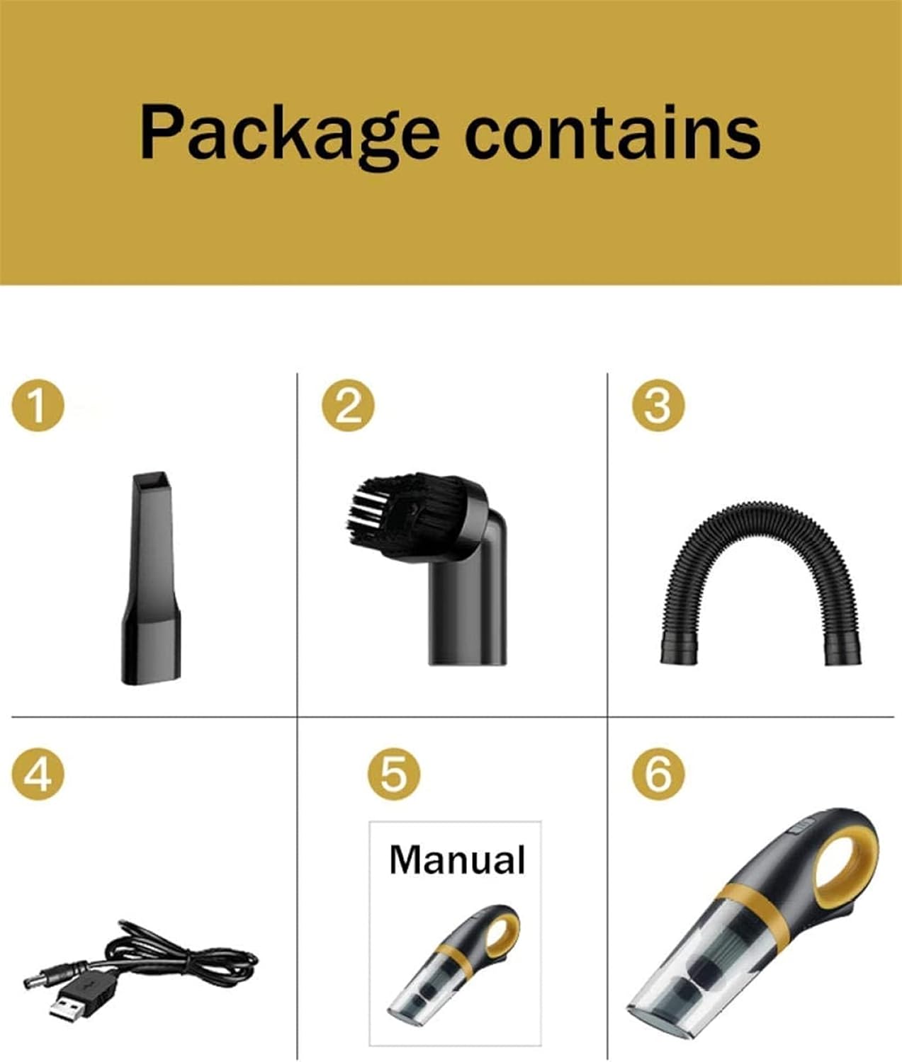 Handheld Vacuum, Cordless Handheld Vacuum, 6000PA Portable Hand Vacuum Cleaner for Pet Hair, Home, and Car Cleaning