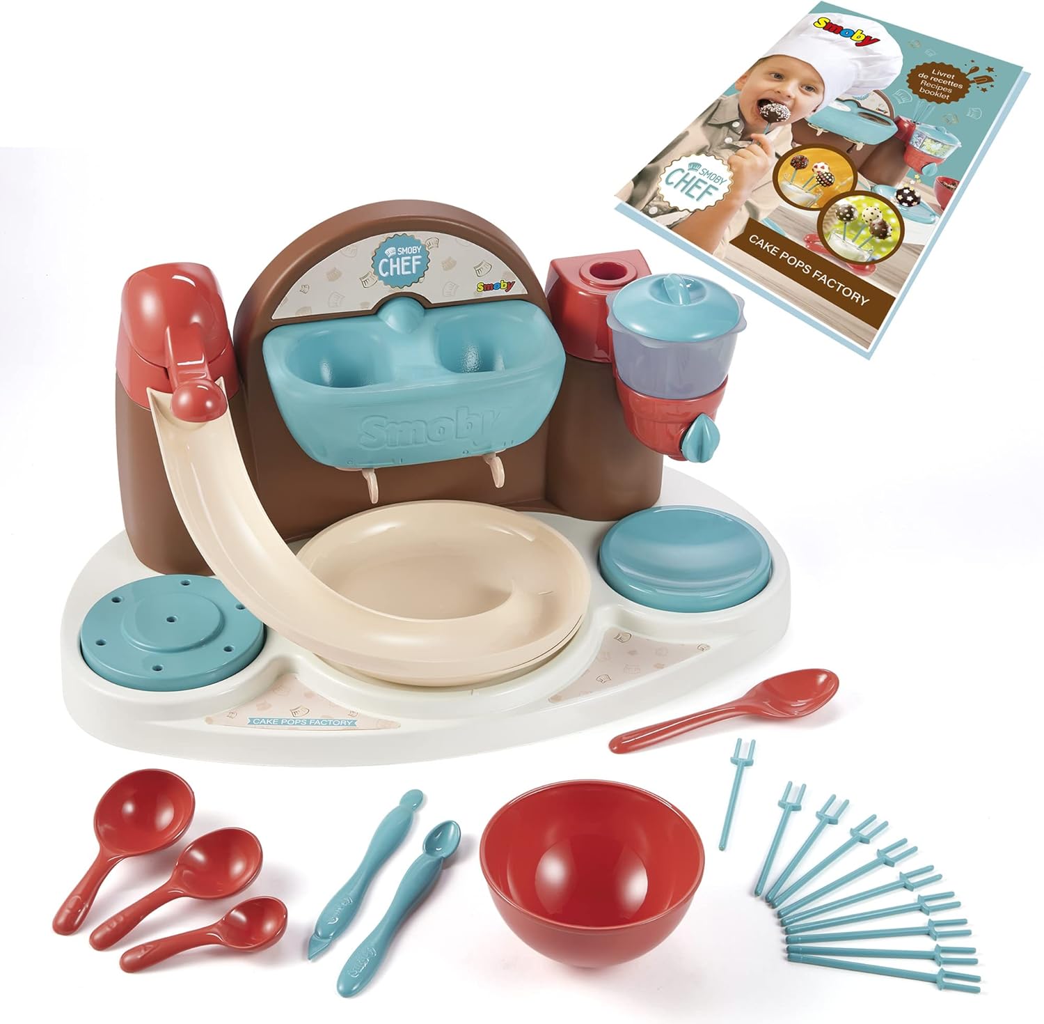 Smoby Chef Cake Pop Bakery - Baking Set for Children to Make Cake Pops - Baking and Kitchen Appliance from 5 Years (without Baking Ingredients)