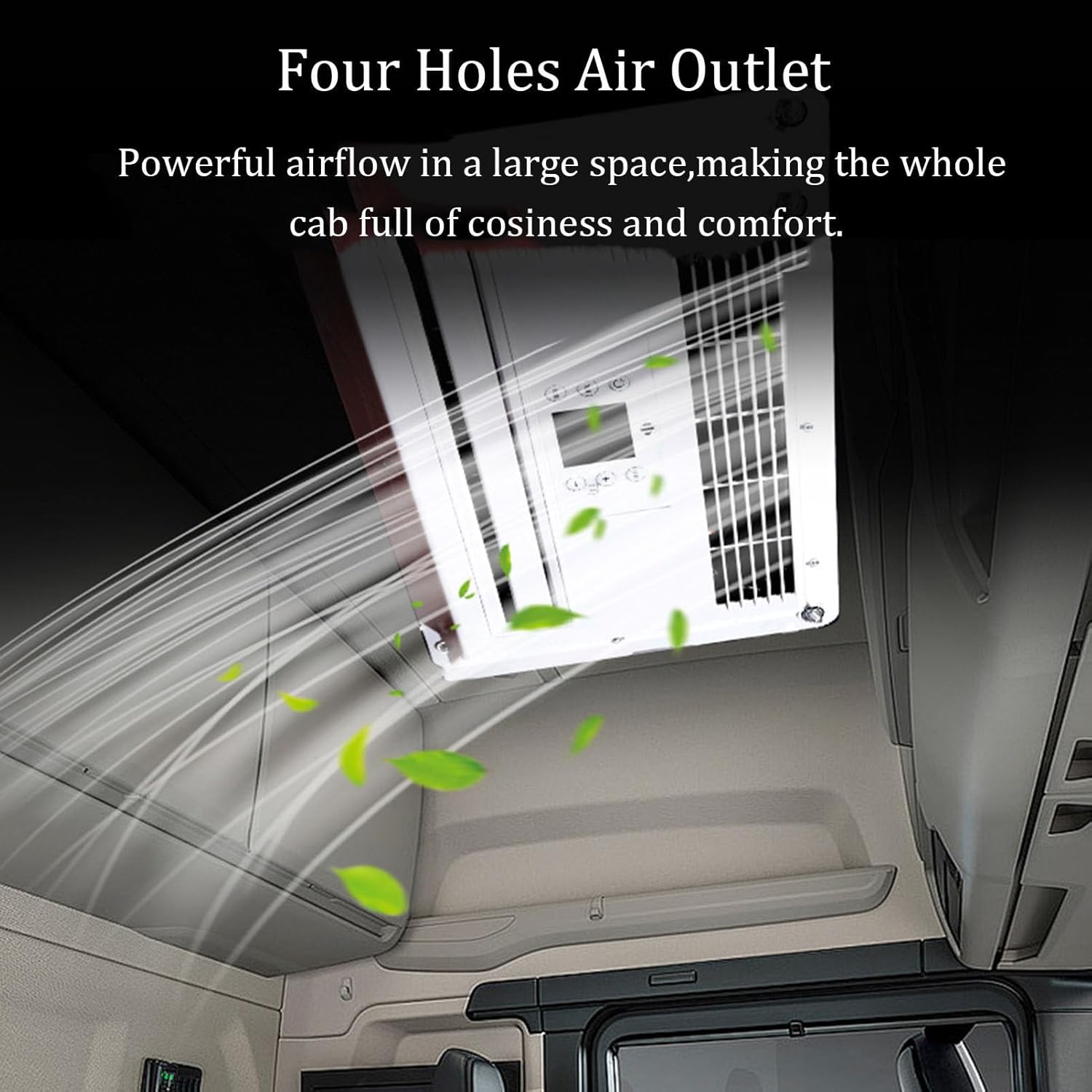 RV Roof Top 12V/24V Air Conditioner RV Air Conditioner, Camper A/C Unit, Cooling for Van, Box Truck, Trailer, Caravan, Tractor-24v (White 12v)