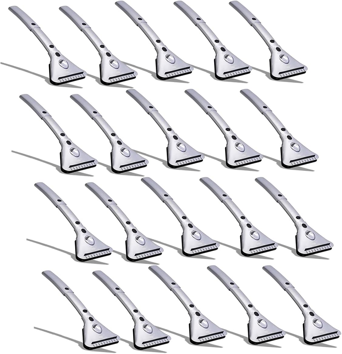 ZONETECH Heated Car Window Ice/Snow Scraper Extendable Auto Windshield Heated Scraper with LED Light,12V Electric Scraper Heating, 20-Pack Car Ice Scraper & Snow Removal Tool Stocking Stuffer