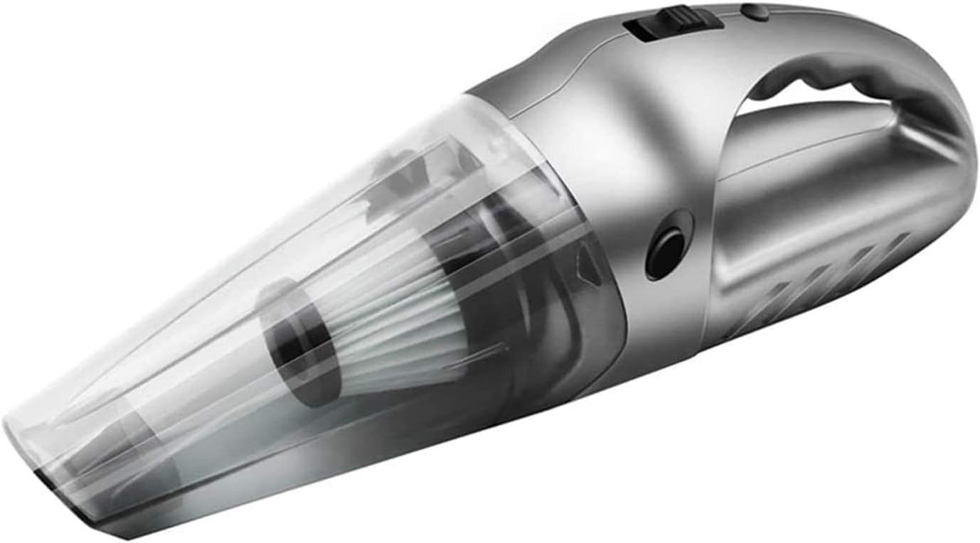 Handheld Vacuum, 4Kpa Powerful Suction Wet & Dry Vacuum Cleaner, Handheld Vacuum Cordless with Quick Tech, Rechargeable Portable Handheld Vac with Stainless Steel HEPA Filter