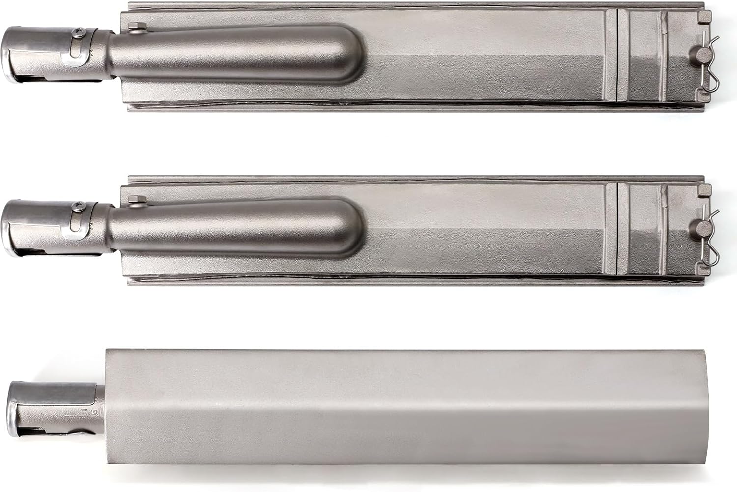 Criditpid 15 13/16 Inch Cast Stainless Steel Grill Burner Replacement Parts for Jennair 720-0061,720-0062,720-0063,720-0100, Nexgrill 720-0165,720-0671,Charbroil Cal Flame Beefeater Gas Grill.(3 Pack)