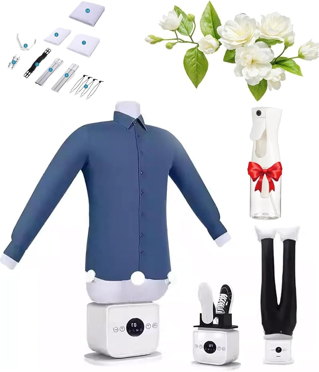 Automatic Steam Iron, Upgraded Touched Ironing Machine, 2026 New Hands Free 3.0, 8 Minutes Quick Ironed Dry, Time & Temperature Adjustable