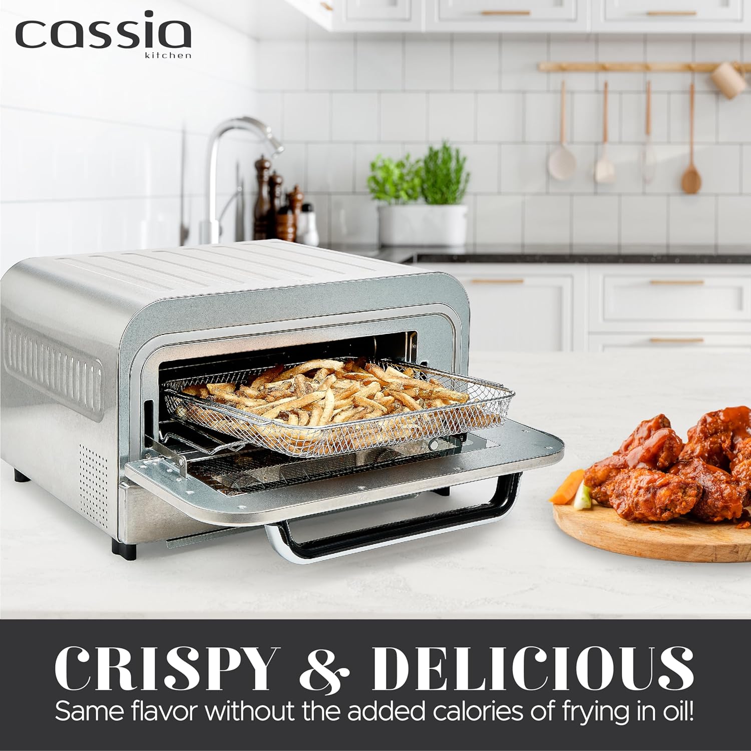 Cassia Countertop Electric Air Fryer Pizza Oven, 12