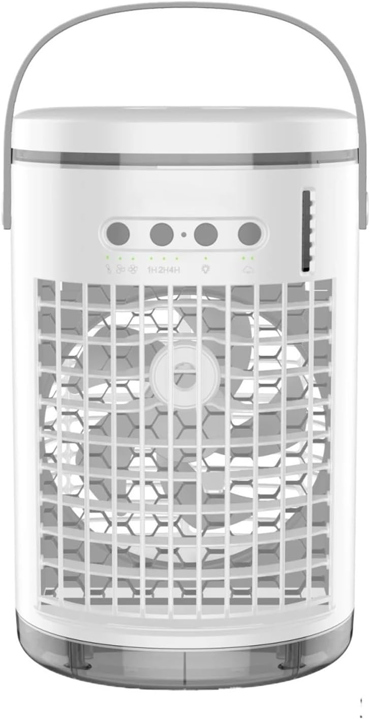 Portable Air Conditioner, Portable Air Cooler Cooling Fan Air Conditioner Fan With 7 Colors Light USB Powered,Desktop Fan for Home Outdoors