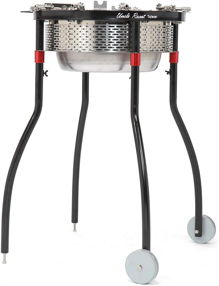 Portable Charcoal BBQ Grill &Tool Kits, Stainless Steel, 360-Degree Automatic Rotating for Outdoor Cooking, Camping, Picnic, Patio, Backyard, with Roaster Drum, Grill Net, Forks included