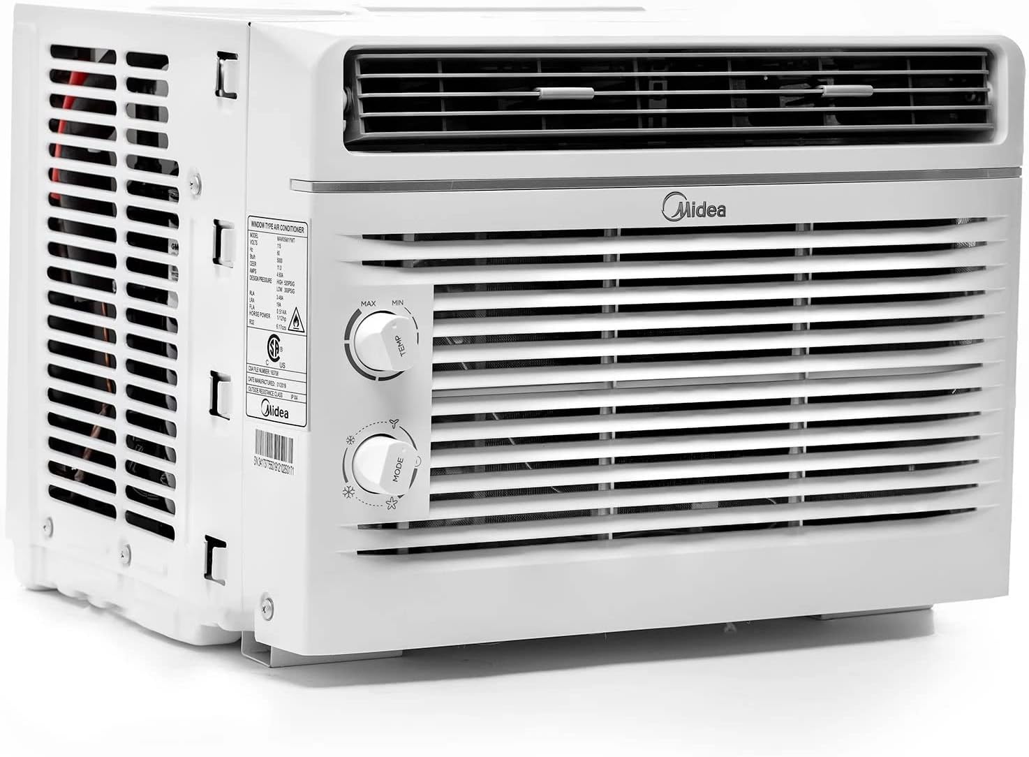 Midea 5,000 BTU Room Window Air Conditioner, Mechanical Control, DOE