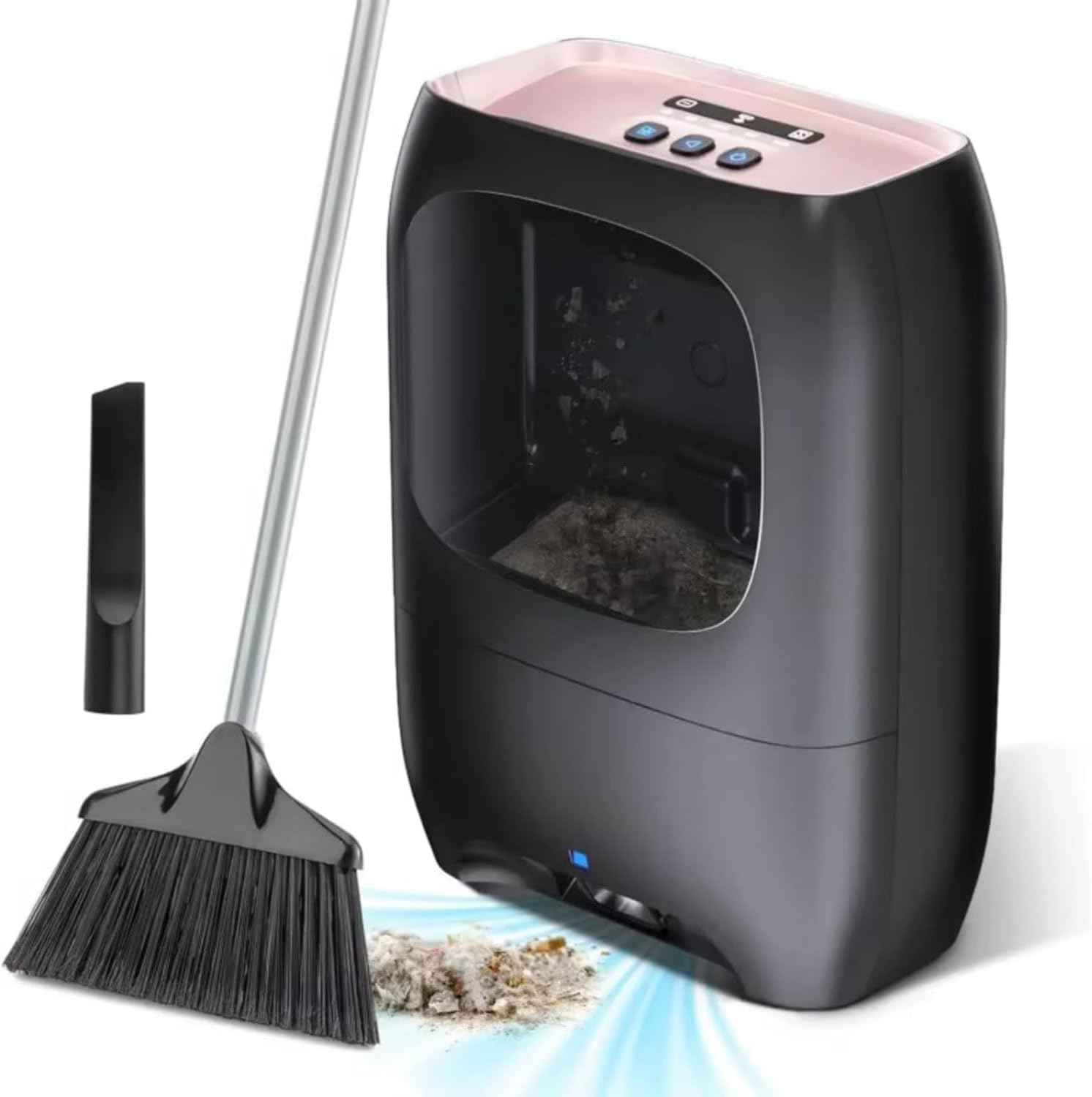 Pro Touchless Vacuum Automatic Dustpan, Canister Vacuum Cleaner Trash Can, 7L Electric Vacuum Cleaner, Bagless,Watt-Include Nozzle