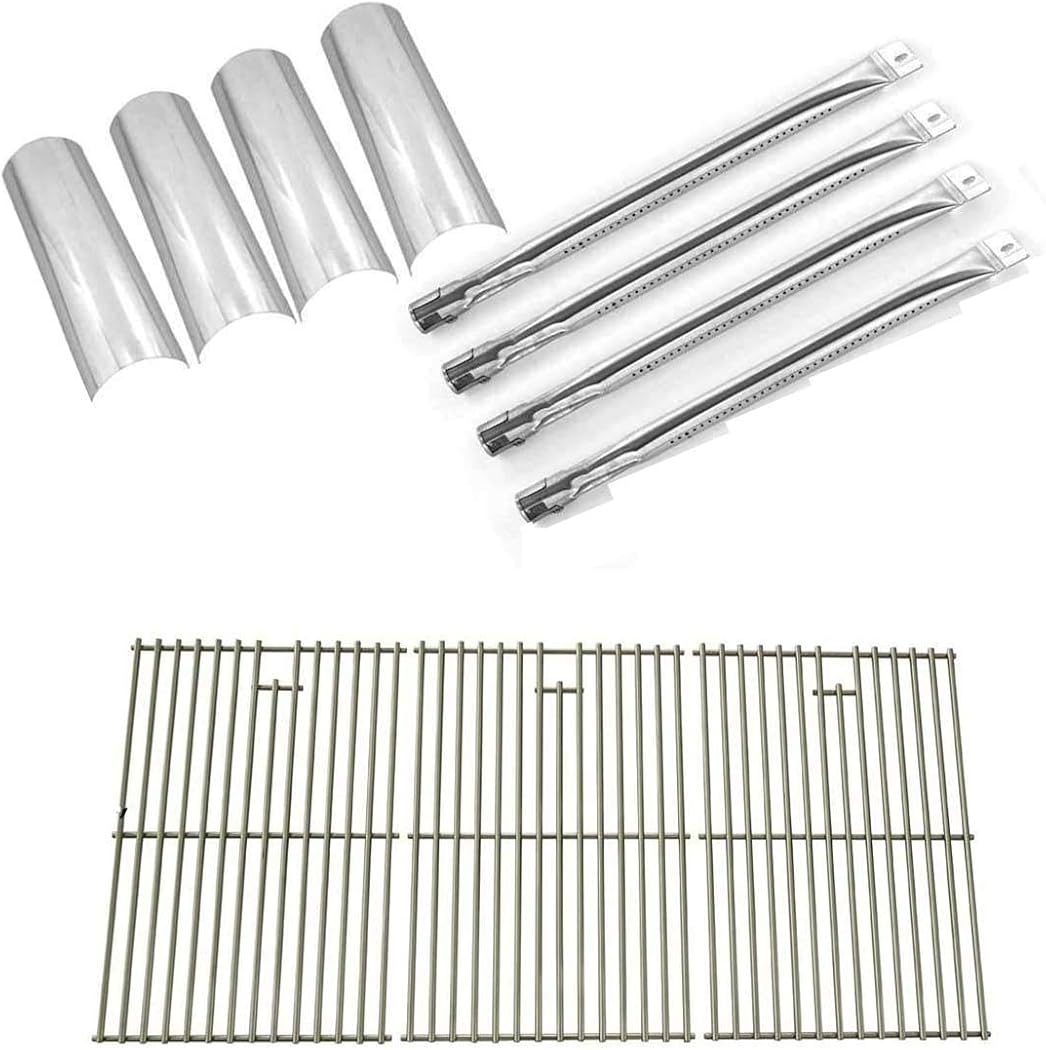 Master Forge P3018 Heat Plates, Grill Burners & Solid Stainless Cooking Grates Kit