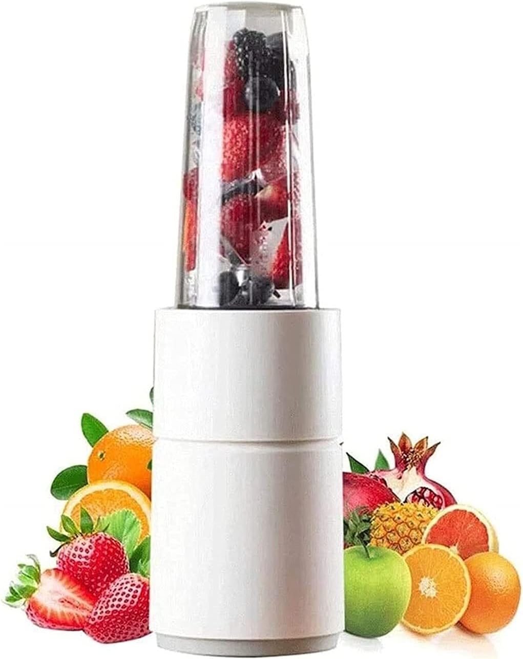 Personal Countertop Blender - Portable Blender for Milkshake, Fruit Vegetables Drinks, Smoothie, Small Mini Food Blenders Processor Shake Mixer Maker with 1 * 450ML Travel Cup