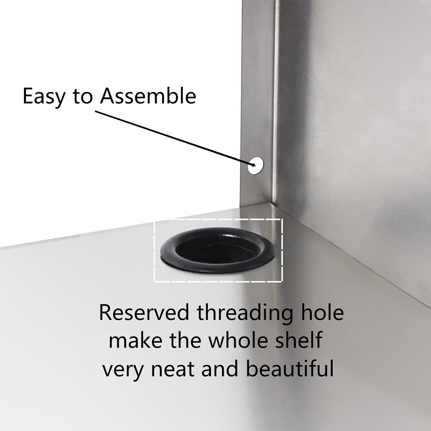 Stainless Steel Microwave Shelf, 24