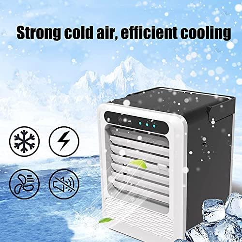 Portable Air Conditioner Cooling Fan 3 Speeds Mini Personal Air Cooler Evaporative USB Desktop Fan for Room Home Office