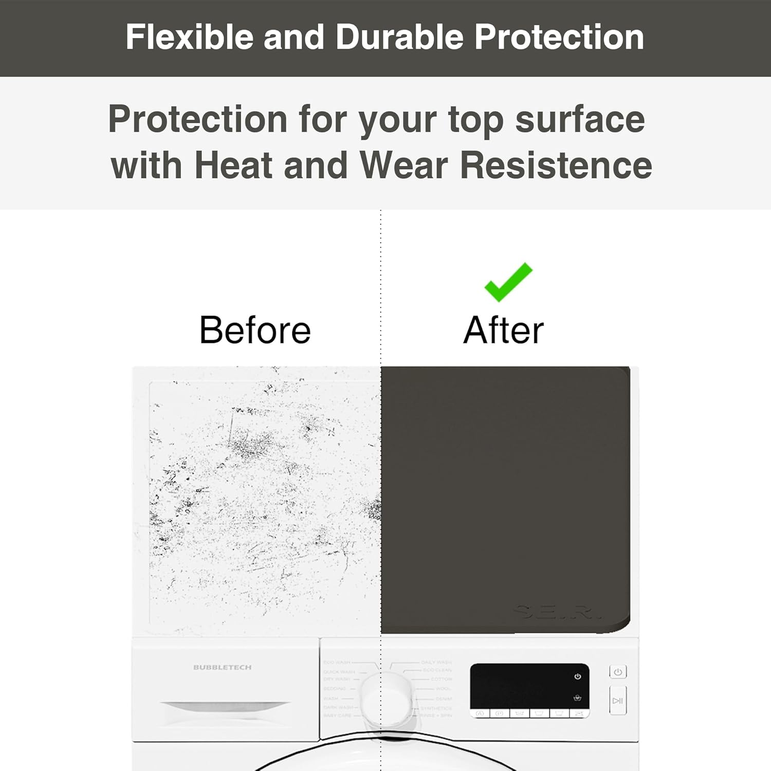 SEIRI 1pcs Washer and Dryer Covers for the Top, 54