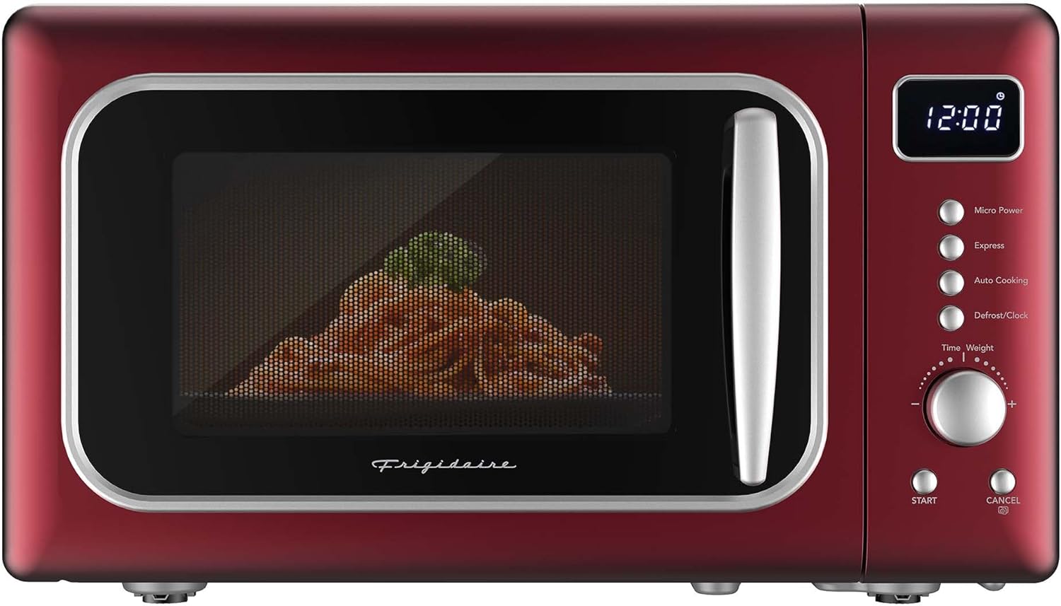 FRIGIDAIRE EMW788RETRO 0.7 cu. ft. Retro Microwave, Red-Silver
