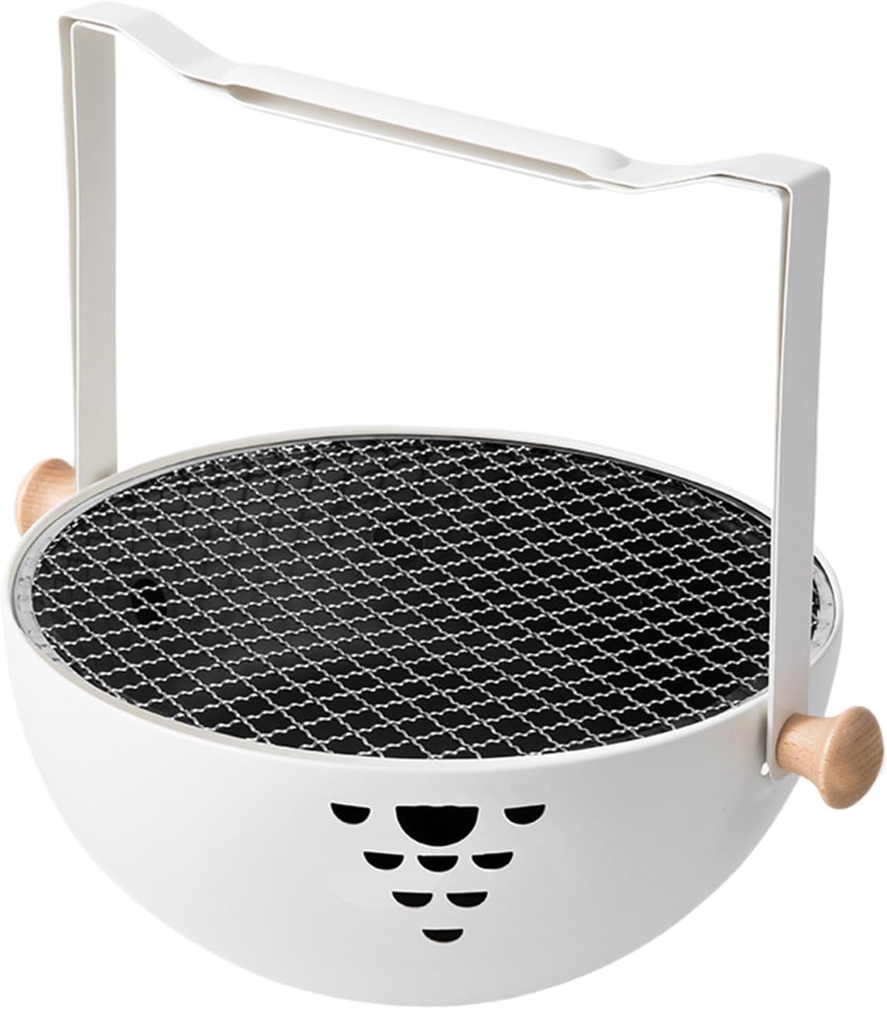 Charcoal Grill - Foldable Portable Small Stove,Charcoal BBQ Grills with Anti-Scalding Handle - for Outdoor Garden Table Travel Picnic Pan-Fried Meat Tea Brewing Hot Pot Cooking