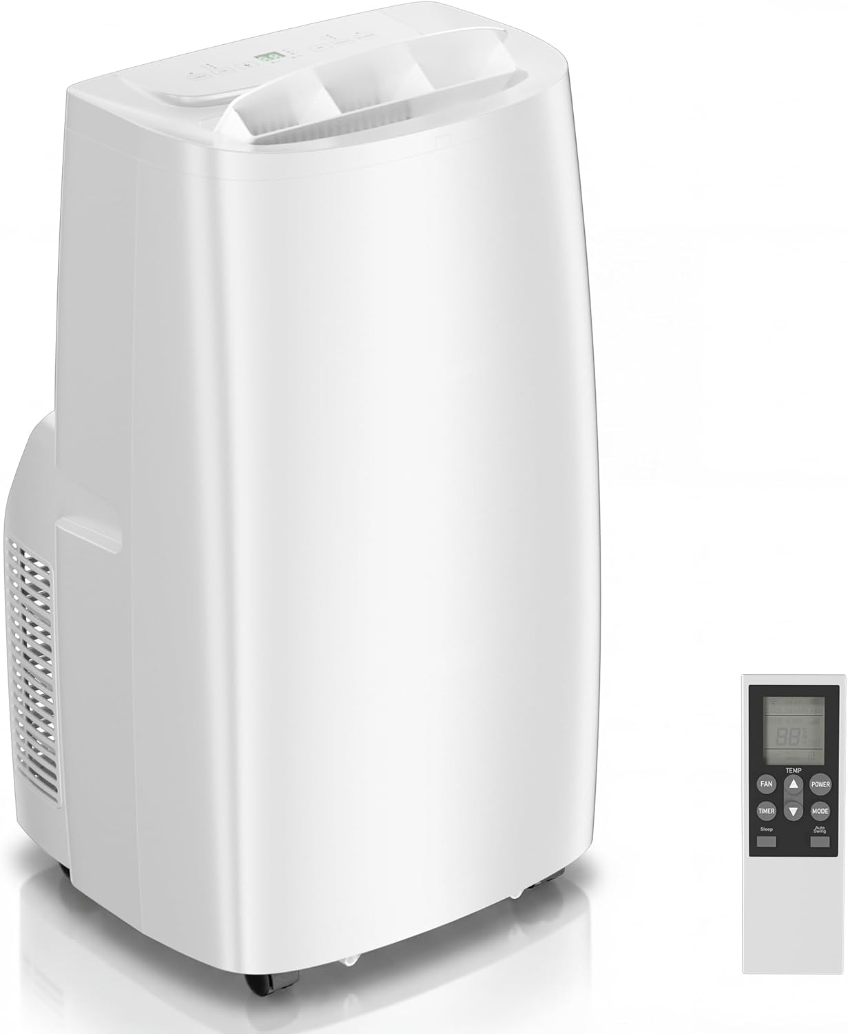 AKIRES 14000 BTU Portable Air Conditioner with Remote Control,3-IN-1 Portable AC Unit With Fan & Dehumidifier,Cools Up To 800 Sq.Ft For Large Room With 24H Timer And Sleep Mode,30IN