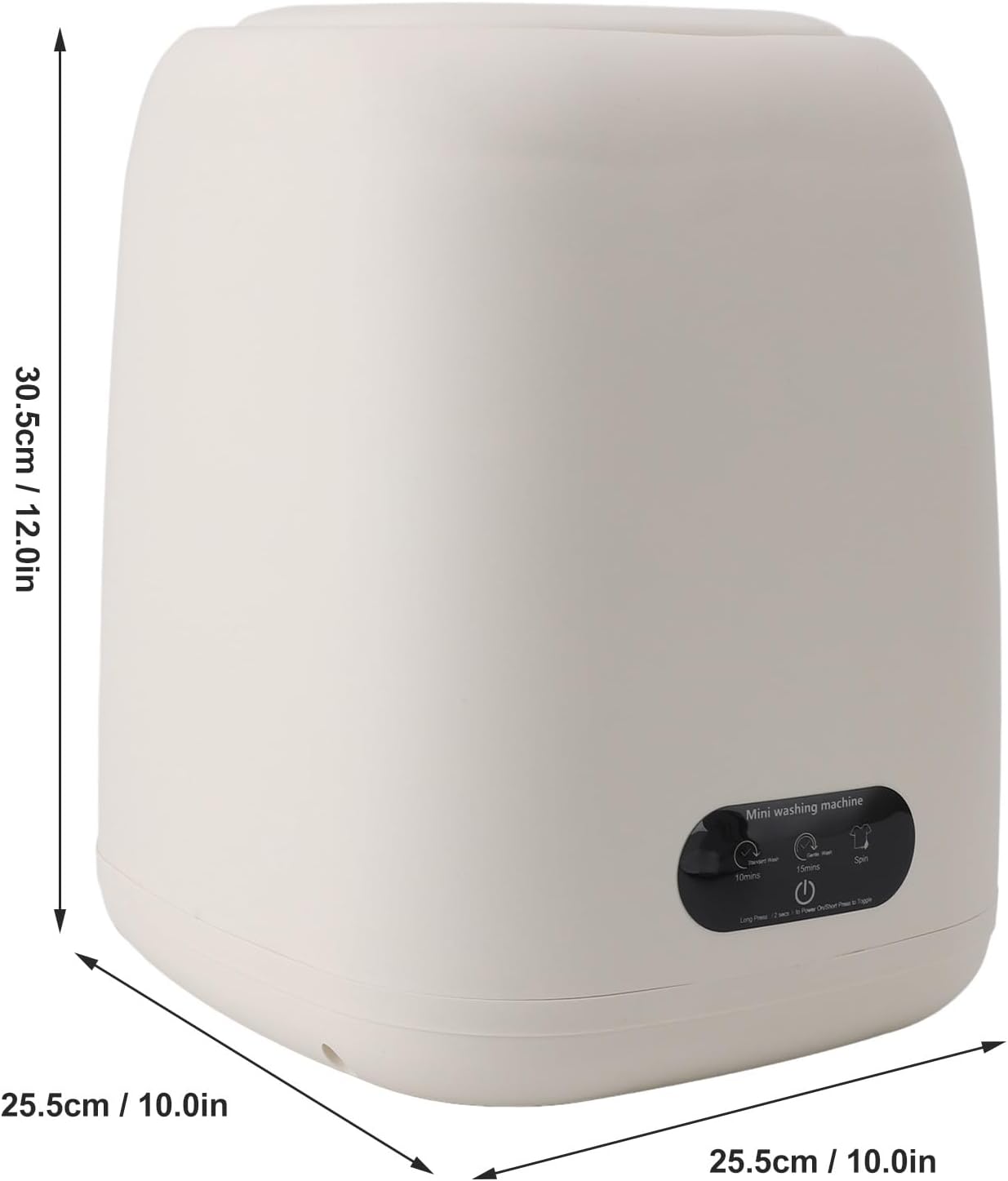 Pssopp 2 in 1 Mini Laundry Washer, 9L Capacity Portable Washer Dryer Combo for Small Clothing Pet Bedding Baby Clothes Small Space Living (US Plug)