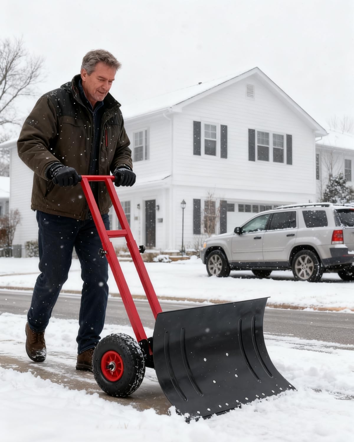 Wheeled Snow Plow Shovel, 16.5