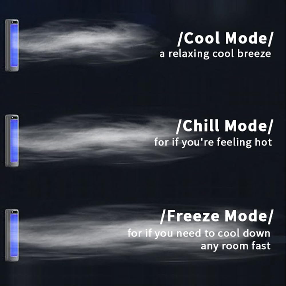 Imwing Cooling Ace Portable Air Conditioner - 2025 Upgrade, Adjustable 3 Wind Speeds, USB Charging, Quiet Cooling Fan for Home, Office, Bedroom - Perfect for Personal Comfort