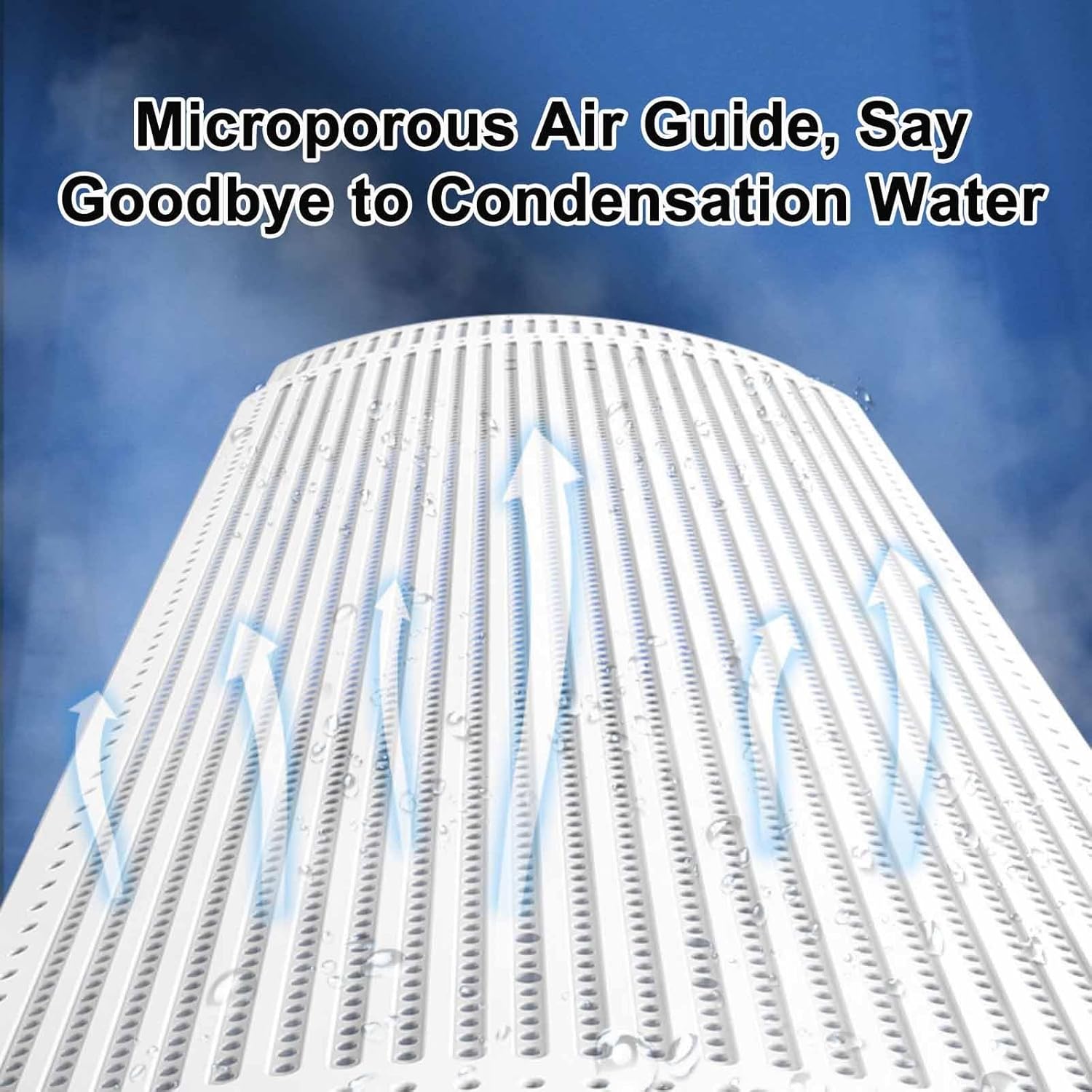 Adjustable AC Vent Deflector - Anti-Direct Blowing Air Conditioner Diverter for Wall & Ceiling, 47in/106cm Airflow Control, Energy Efficient Cooling Solution