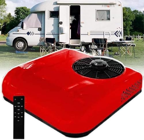 12V/24V DC Rooftop Air Conditioner for Campervans & Buses, Powerful 450m³/H Airflow, Cooling & Heating System, Ideal for Vehicles, Energy-Efficient Climate Control