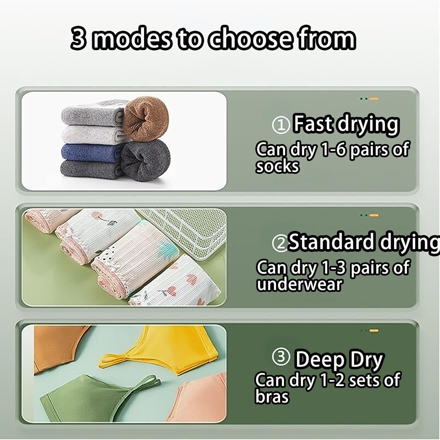 Electric Clothes Dryer Machine, Portable Clothes Dryer with LCD Touch Screen, 3 Automatic Drying Modes/Warm Air Drying/Dynamic Drying of Clothes, for Home, Apartment