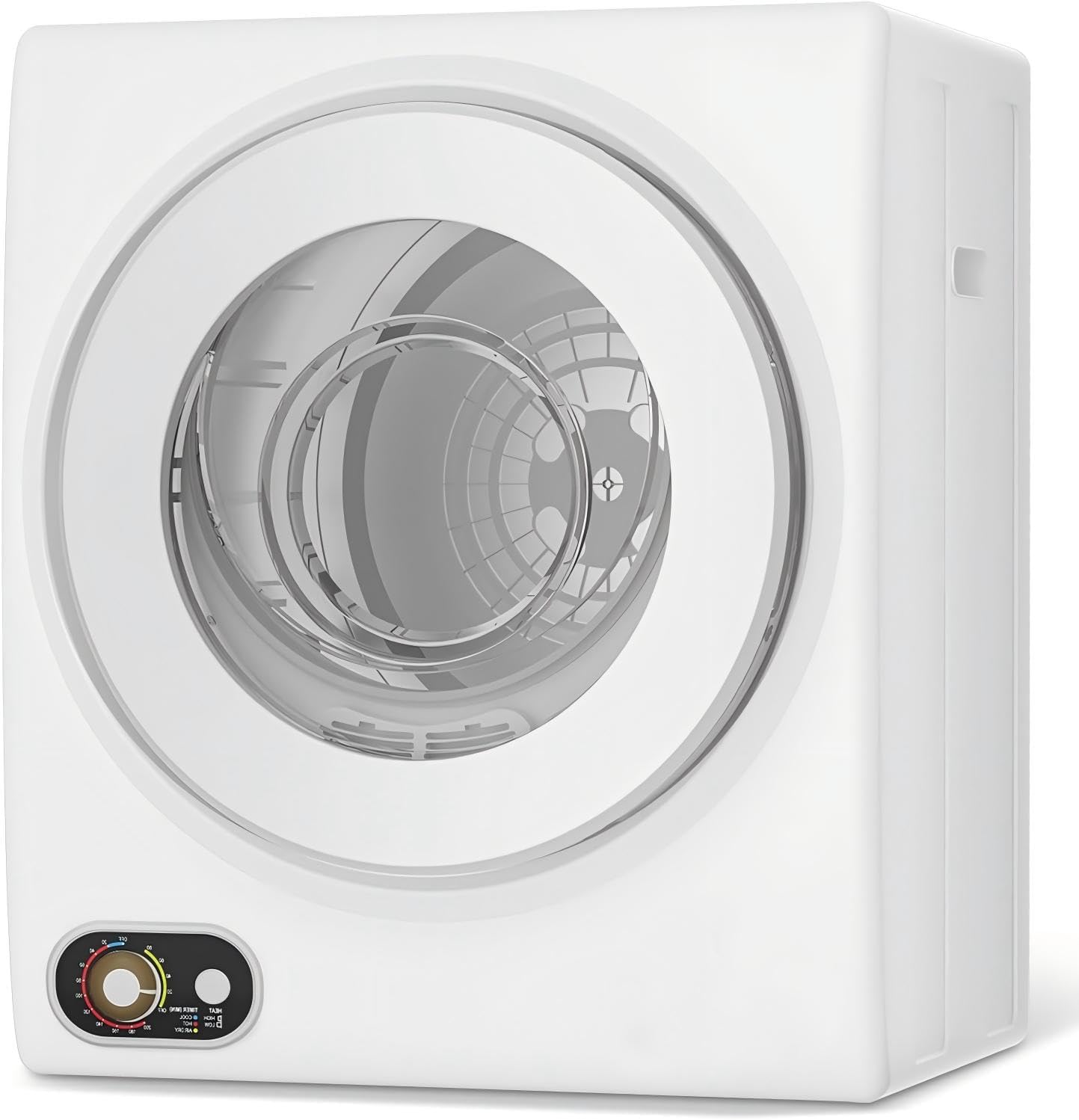 Elevon Portable Clothes Dryer, Compact Electric Dryer Compact Laundry 120V Stainless Steel Inner Tub, Electric Machine for Small Space, Apartments, hostels, RVs Portable Dryer, 1.5 Cubic Feet