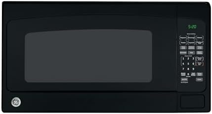 GE Countertop Microwave Oven, 1,200-watt Capacity, 2.0 Cubic Ft., 8 Auto Setting Cooking Settings, Child-Lock Technology, Kitchen Essentials for the Countertop, Dorm Room or Apartment, Black