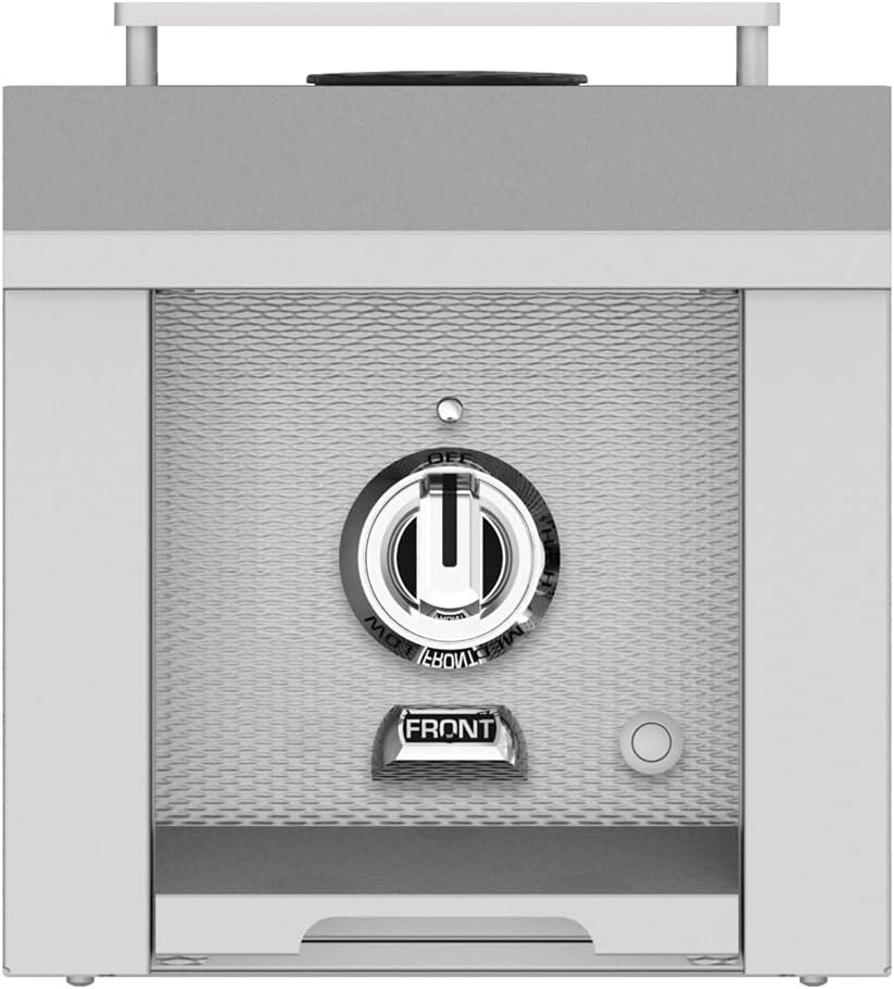 Hestan 20000 BTU 12 Inch Wide Liquid Propane Built-in Side Burner, 12