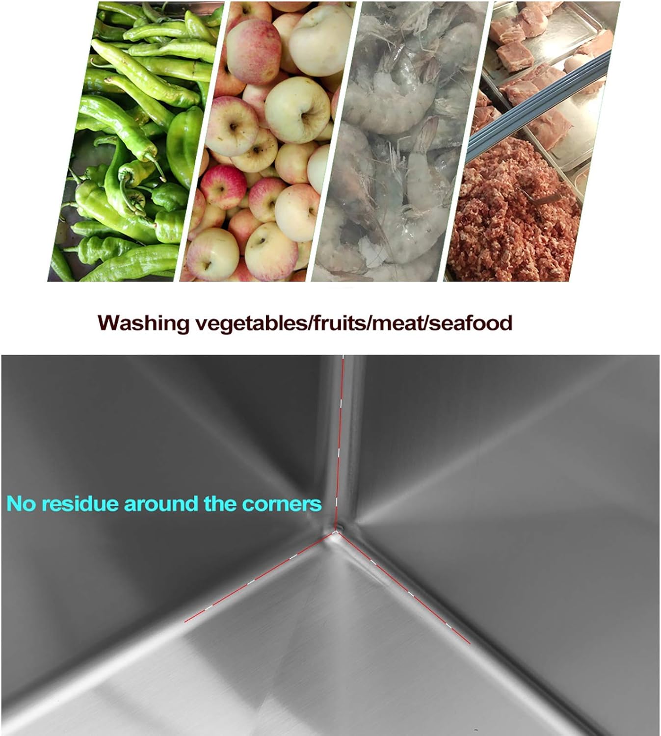 Commercial Kitchen Sink, Stainless Steel appliances with Faucet Kitchen Restaurant Dining Sink, Laundry Room Basement Garage