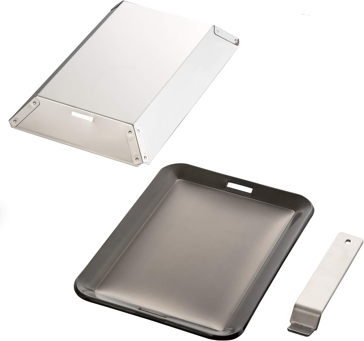 BUNDOK BD-478 Extra Thick Iron Plate, 0.2 inches (6 mm), Grill with Lid, 10.2 x 7.1 inches (26 x 18 cm), Storage Bag, Camping, Bonfire, Black