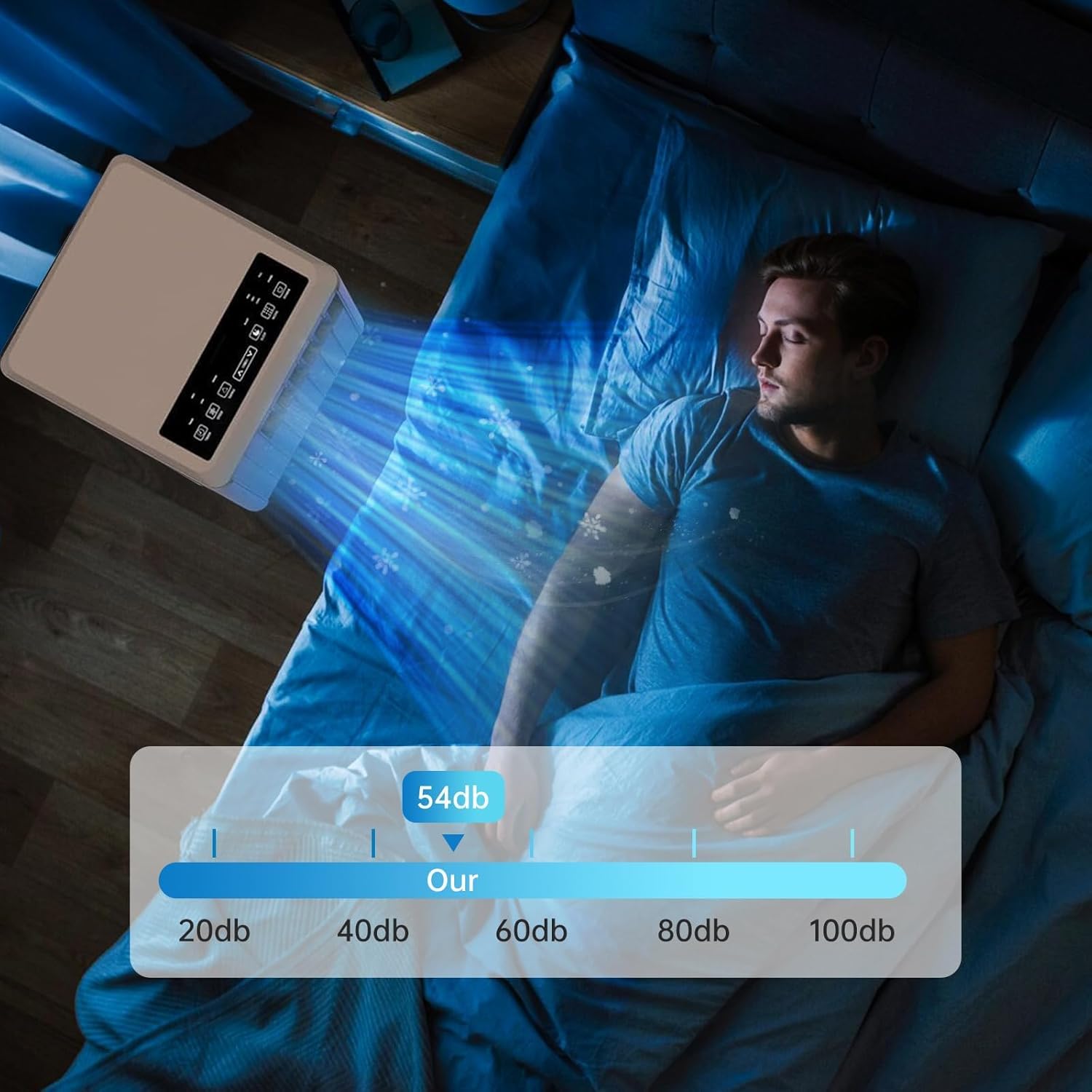 Portable Air Conditioners 8000 BTU - Quiet Cooling w/Remote & 24H Timer, Energy Saving AC Unit for Small Rooms, Bedrooms, Offices, Dormitories 350 Sq.Ft