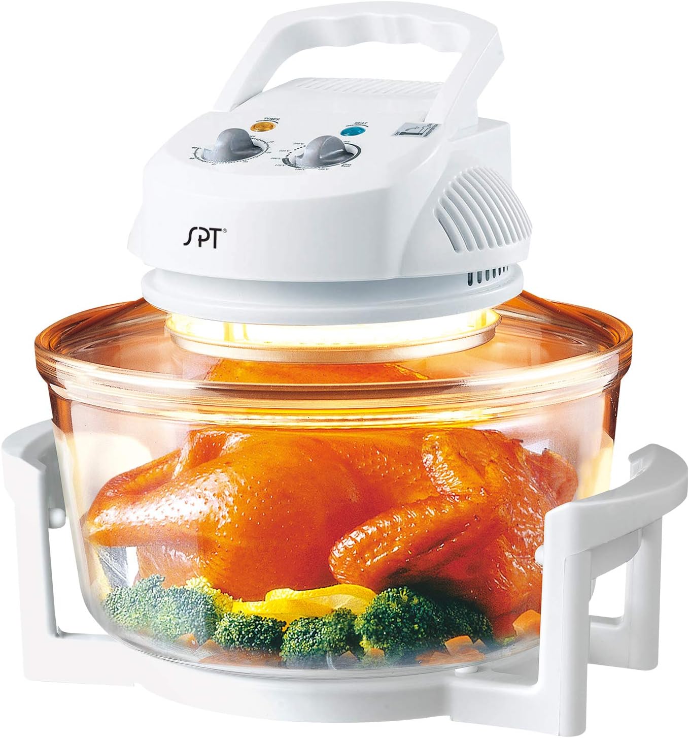 SPT SO-2004A: Super Turbo Oven with Extender Ring, white, 12 liters