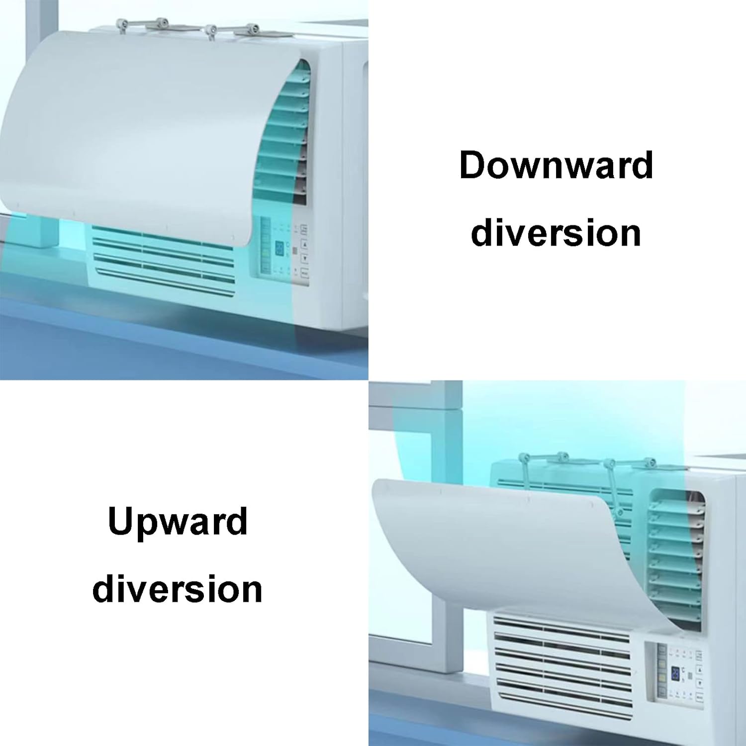 Window Ac Unit Air Deflector,Air Conditioner Wind Deflector,Ac Vent Deflector,Could Be Cut Freely,Fits Most Window Air Conditioners
