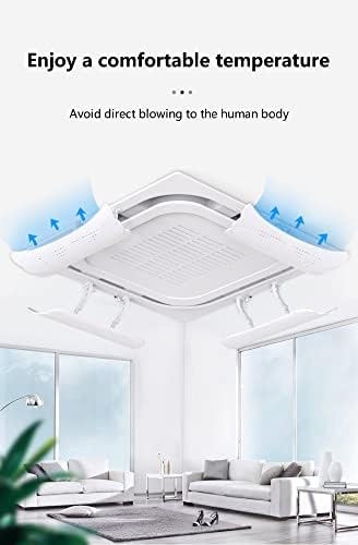 Air conditioning deflector Air Conditioner Windshield Central Air-Conditioning Outlet Wind Baffle, Prevent Direct Blowing, Office Ceiling Air-Conditioning Wind Direction Deflector, Ceiling Air-Condit