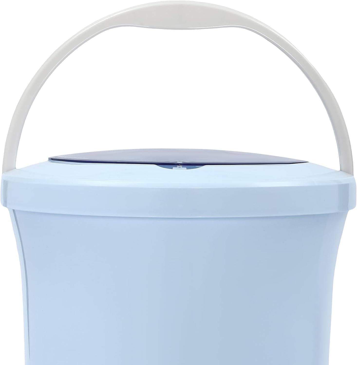 3.17Gal Portable Manual Clothes Dryer, Non Electric Foot Powered Compact Mini Laundry Spin Dryer Machine for Clothes，RV, Camping, School, Apartment, Dorm(Blue)