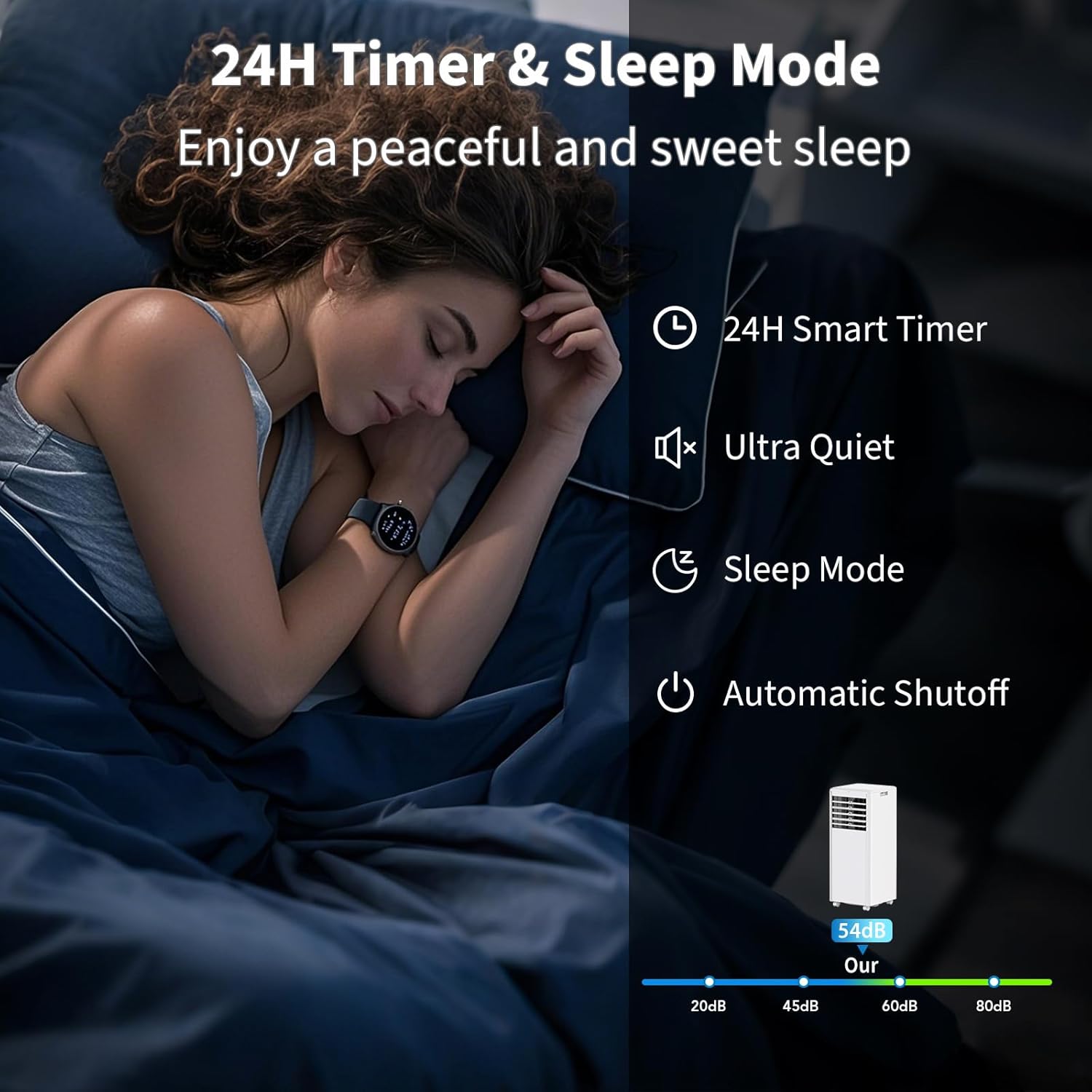 8,000 BTU Portable Air Conditioner, 3-In-1 AC Unit with Cooling, Dehumidifier, Fan Function, Compact Standing Air Conditioner for Room Up to 350 Sq. Ft. with Remote and Window Kit, White