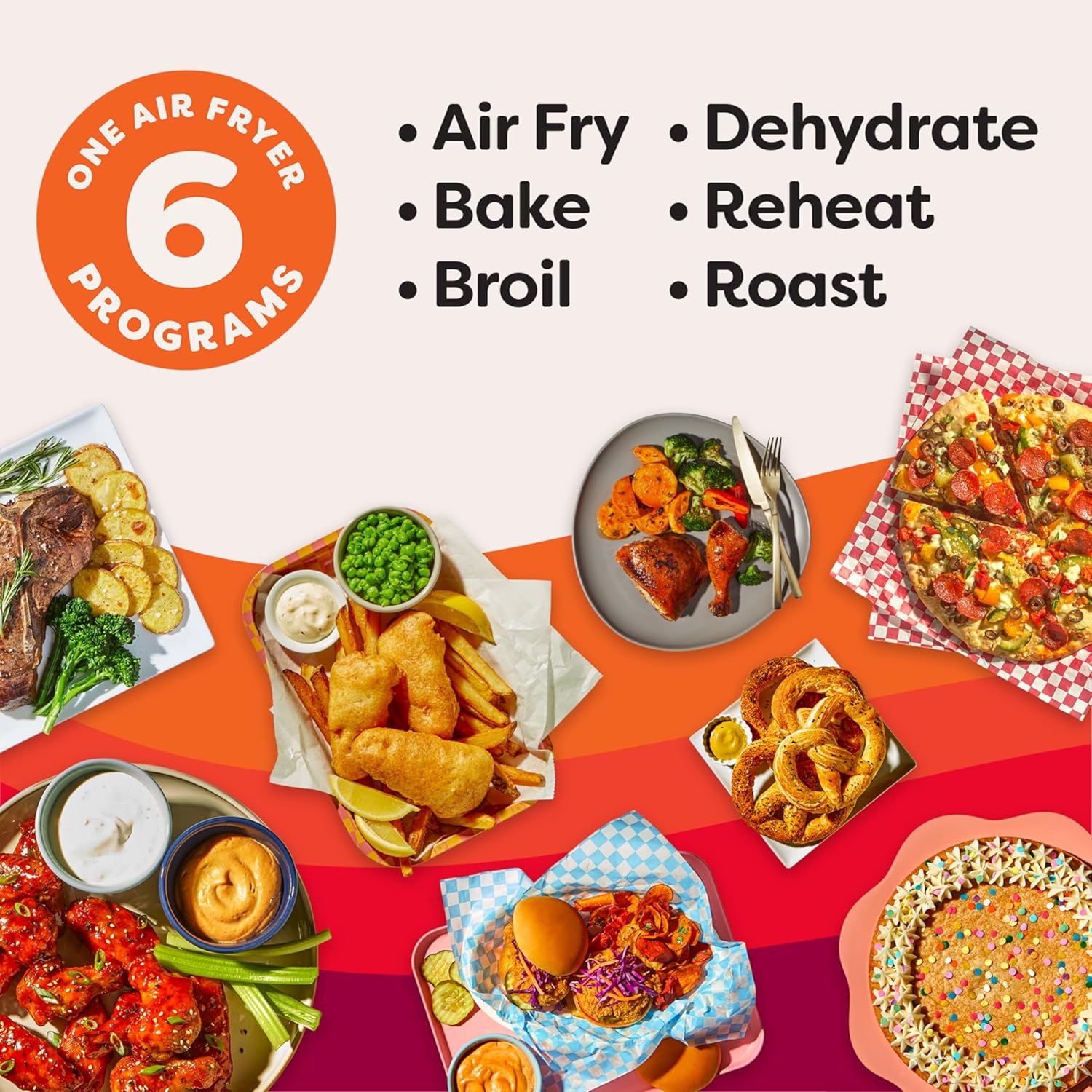 Instant Pot 6QT VORTEX Plus Air Fryer, 6-in-1, Air Fry, Broil, Dehydrate, Crisp, Roast, Reheat, Bake, Dishwasher-Safe Airfryer basket, from the Makers of Instant Pot, Stainless Steel