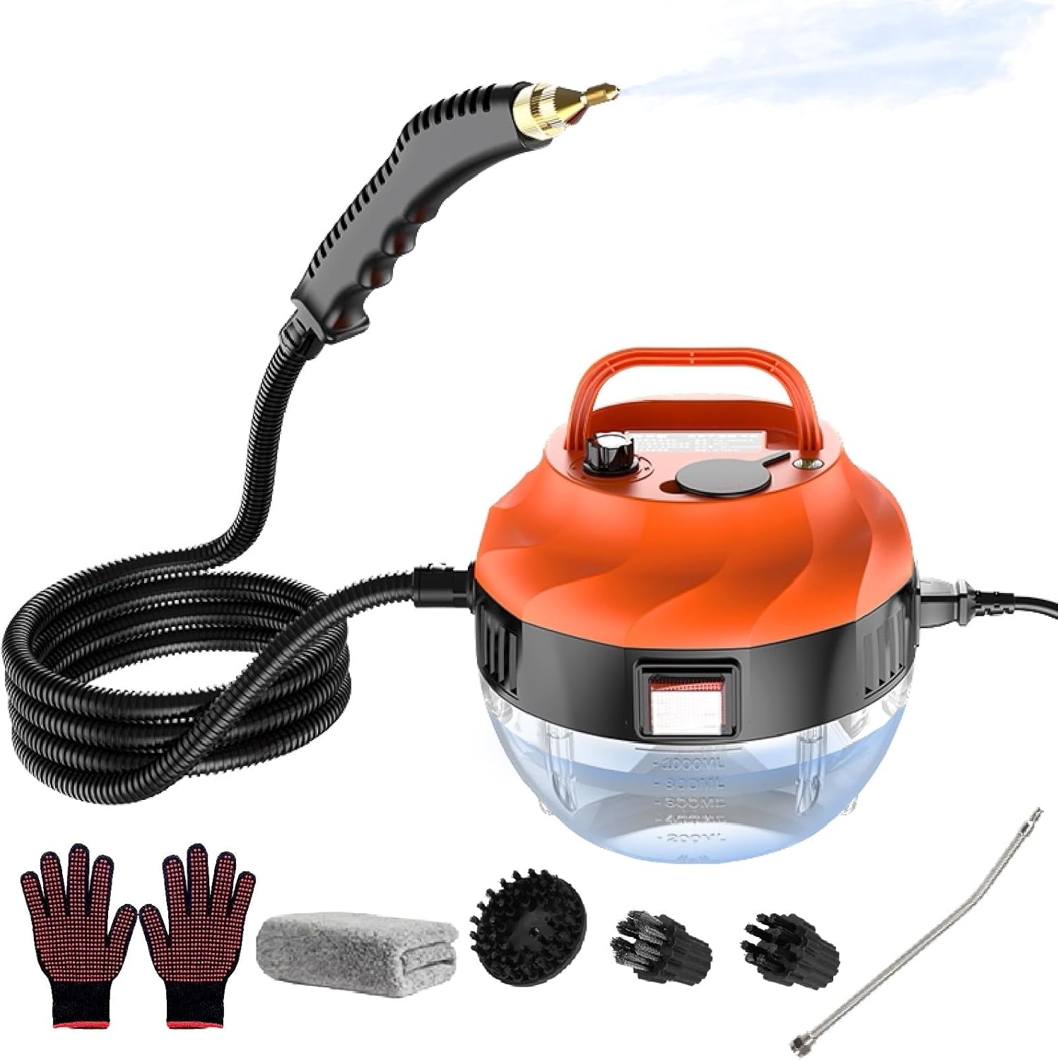 Steam Cleaner - Steamer for Cleaning Handheld Steam Cleaners for Home Use High Pressure Portable Steamer Cleaner for Car Detailing, Kitchen, Bathroom, Grout and Tile