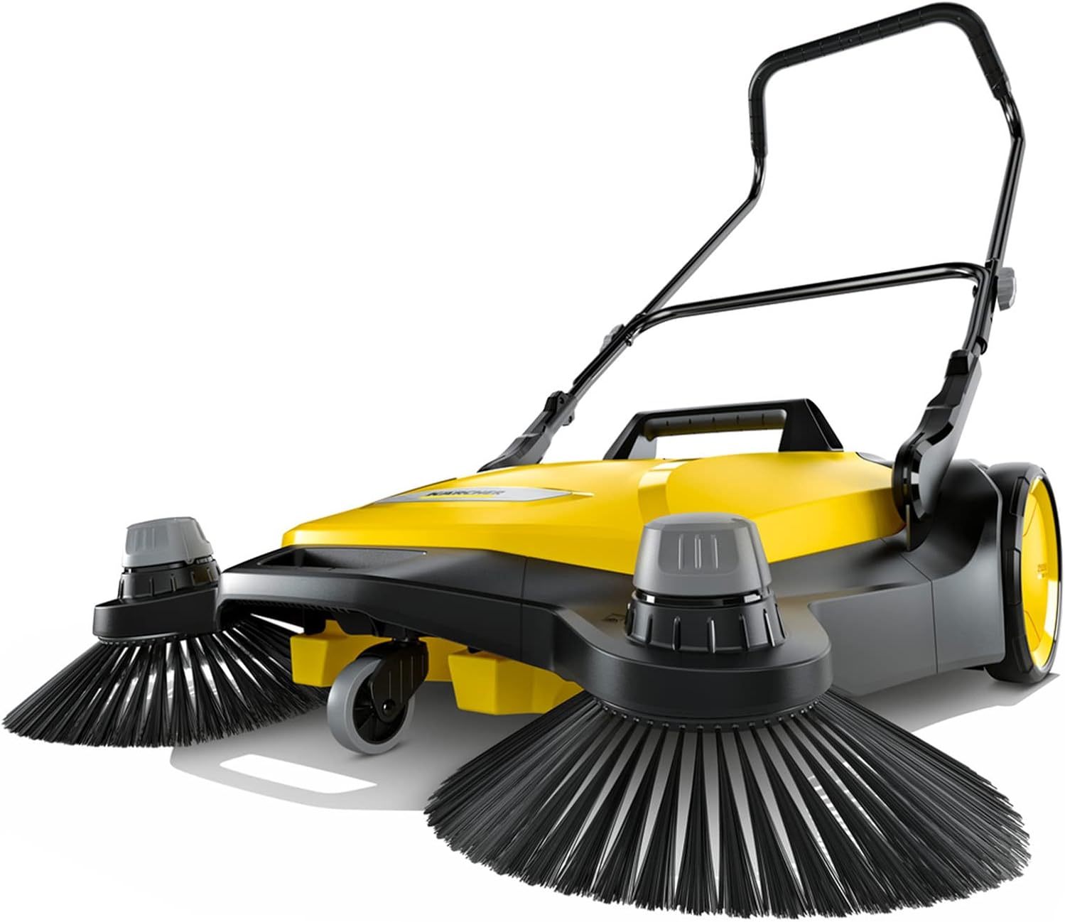 Kärcher Walk-Behind Outdoor Push Sweeper S 6 Twin for Workshops, Warehouses or Garages - 6X Faster Than a Push Broom, 10 Gallon Capacity, 33.9