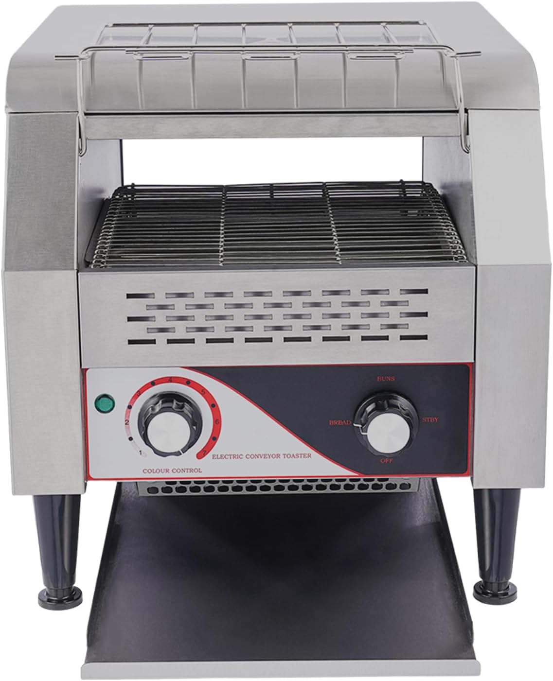 Commercial Conveyor Toaster, 300 Slices/Hour, Restaurant Coffe Shop Conveyor Toaster Warming Oven for Bun Bagel Bread