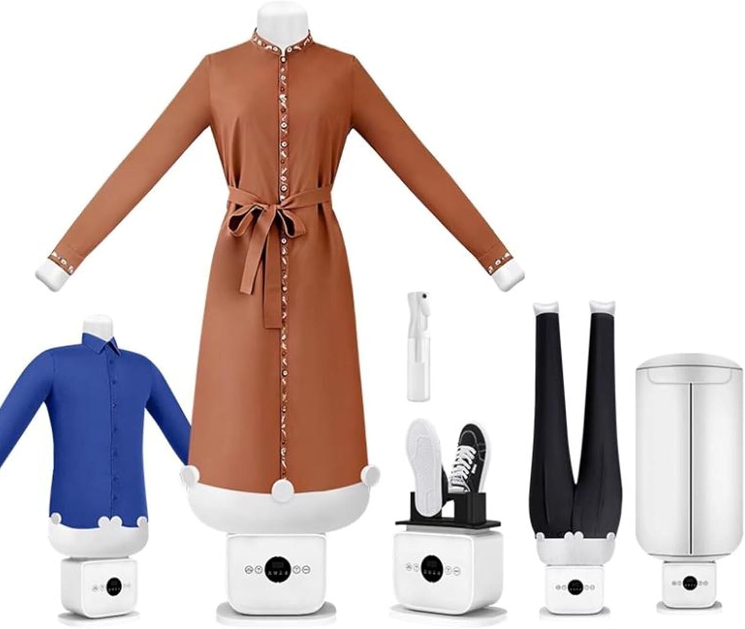 Automatic Steam Iron, Upgraded Touched Hands Free Automatic Ironing Machine 3.0, Steamer 360° Without Blind Spots Drying, 8 Minutes Quick Ironed Dry