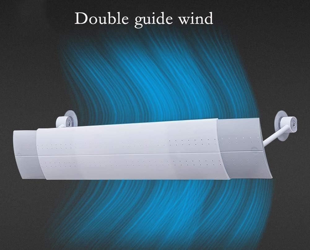 Retractable Air Conditioner Deflector Prevent The Air From Blowing Straight, Angle Adjustable, Lightweight Plastic Material