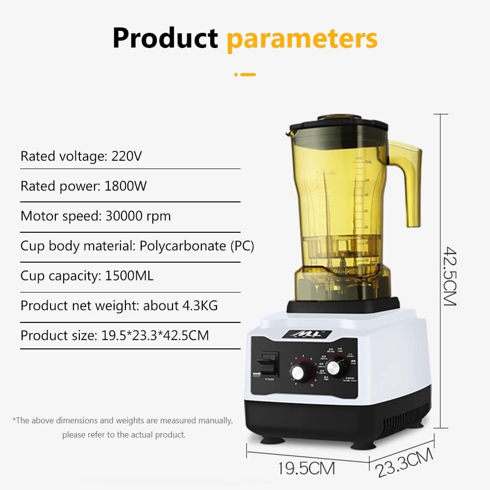 Commercial Milk Tea Shop Smoothie Maker, Grinder, Making Smoothies, Milkshakes, Soups, Quick Blending Shaved Smoothie Maker