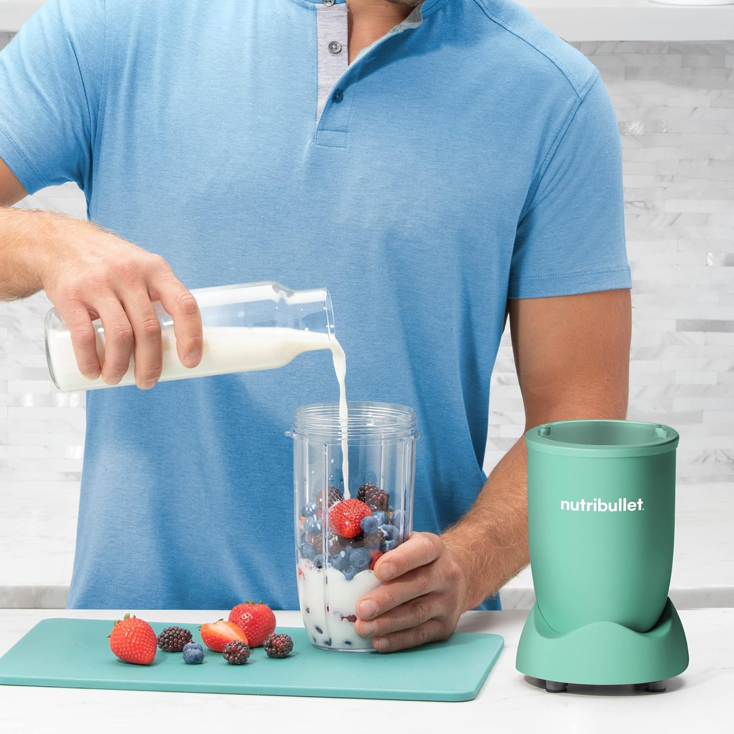 Nutribullet NB9-1301AMG Pro 13 Pcs Matte Mint Green, 900W Food Blender