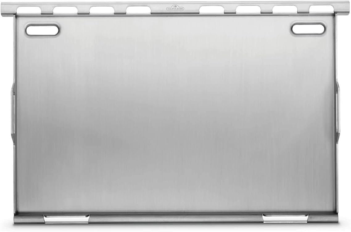 Napoleon BBQ Grill Accessory, Stainless Steel Griddle Insert - Compatible with Prestige/Prestige Pro/Built In 700 Series/Rogue 525, Full Size, Integrated Grease Traps